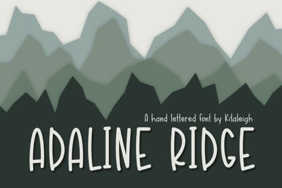 Adaline Ridge: The Handwritten Typeface for Editorial Excellence
