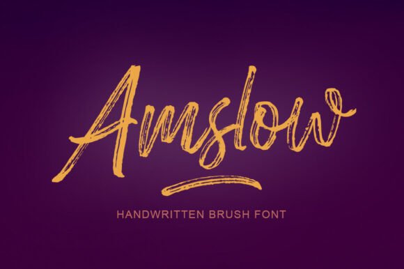 Amslow: A Quirky Script Font for Casual Brand Identities