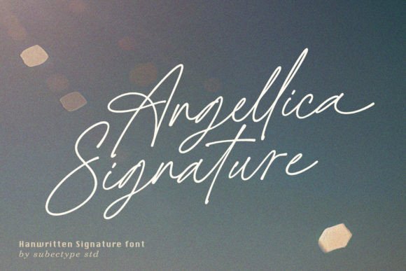 Angellica Signature: A Modern Script Font for Editorial Design