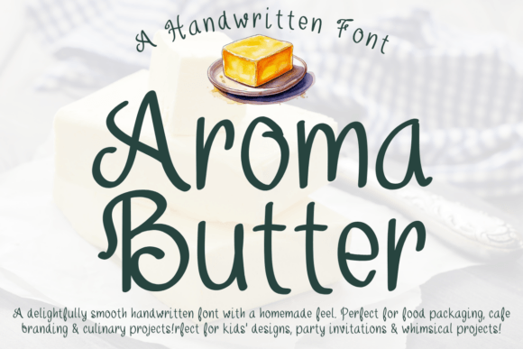 Aroma Butter: The Handwritten Typeface for Authentic Web Design