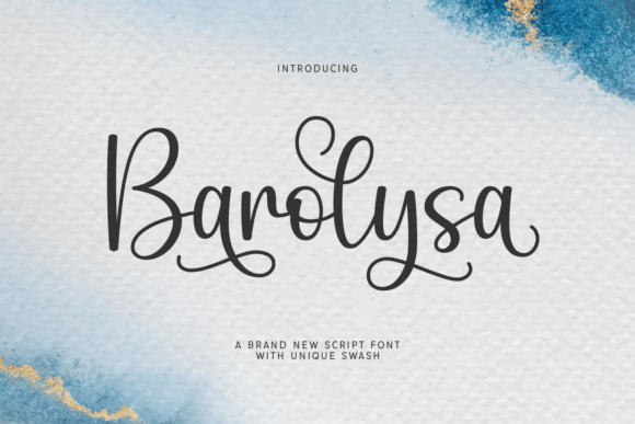 Barolysa: A Graceful Script Typeface for Editorial Design