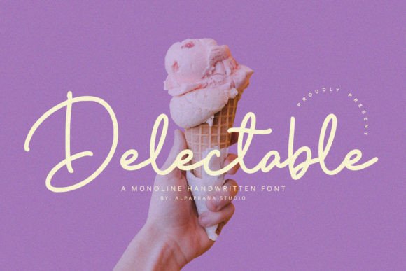 Delectable: A Handwritten Typeface That Elevates Your Craft Brand