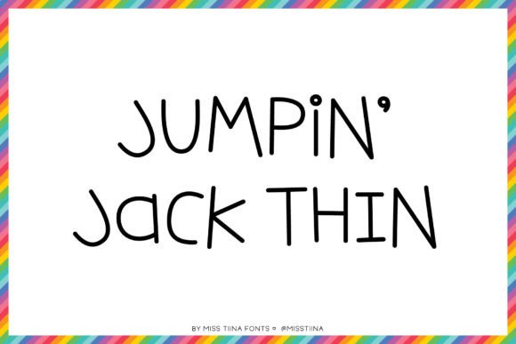 Jumpin Jack Thin: The Bouncy Typeface for Modern Brand Identity