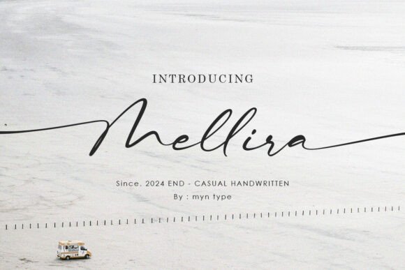 Mellira: The Handwritten Script Font for Elegant Craft Projects