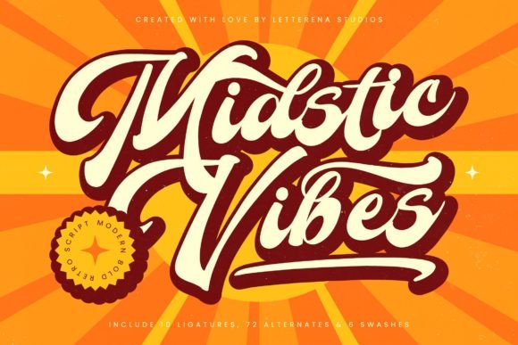 Midstic Vibes: The Luxury Script Font for Polished Brand Identity
