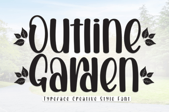 Outline Garden: A Handwritten Typeface for Sophisticated Editorial Design