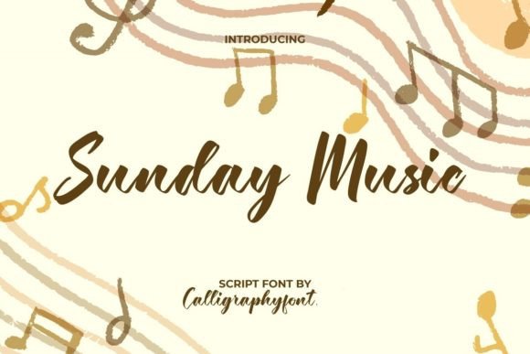 Sunday Music: The Bold Script Typeface for Dynamic Web Design
