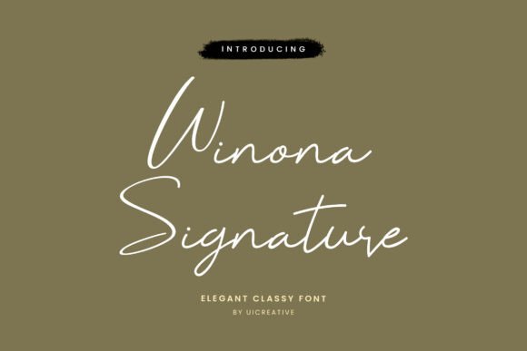 Winona Signature: The Elegant Typeface for Polished Branding